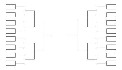 Sport tournament bracket template