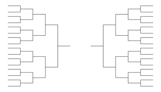 Sport tournament bracket template