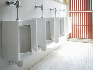 white ceramic urinals for men public toilet