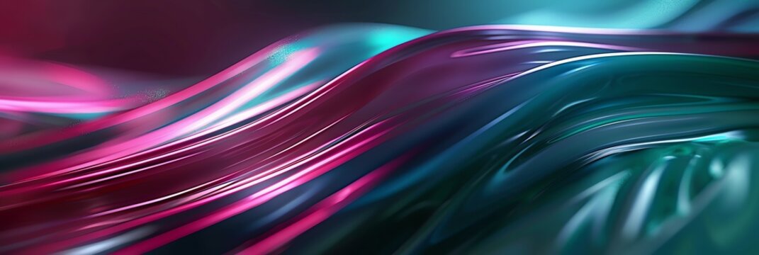 seamless moving wave motion graphic loop mkv file, in the style of light painting, light black, pink, purple  and blue, vray tracing, selective focus background aspect ratio  3:1