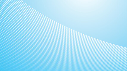 Blue oblique curved lines background vector image for backdrop or presentation