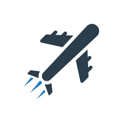 Plane flight icon