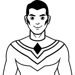 man in black and white hero reimagining design Latest and Premium Vector Design and illustration