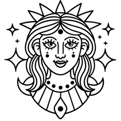 vintage fantastical art design Latest and Premium Vector Design and illustration