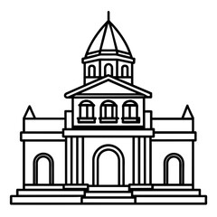 Mosque vintage landmark style