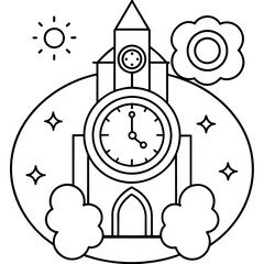 surreal dream clocks time is money concept Latest and Premium Vector Design and illustration
