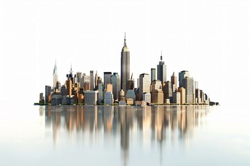美国曼哈顿城市模型