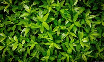 Verdant closeup, lush greenery
