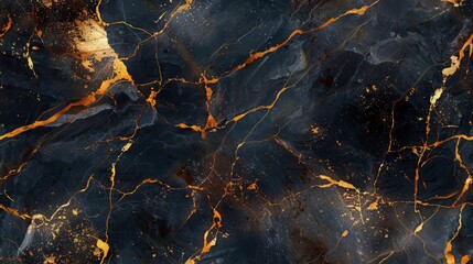 Luxury background illustration depicting a marble texture with veins of gold and ebony