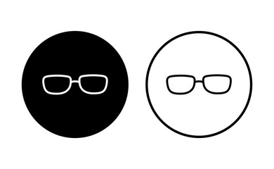 Glasses icon set. Glasses vector icon