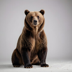 Obraz premium brown bear on a rock