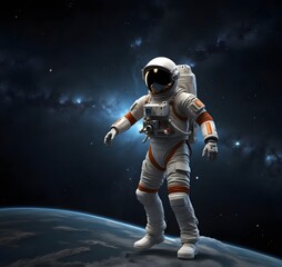 Fototapeta premium 3Dperson in the space