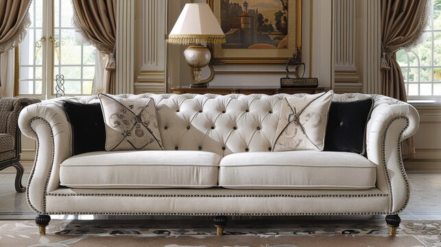 Living Room Sofa Home: Photos showcasing sofas as essential pieces in living room interiors
