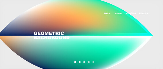 A vibrant geometric background with a central circle. The electric blue colorfulness adds a modern touch, resembling automotive lighting. Perfect for macro photography or technologythemed designs