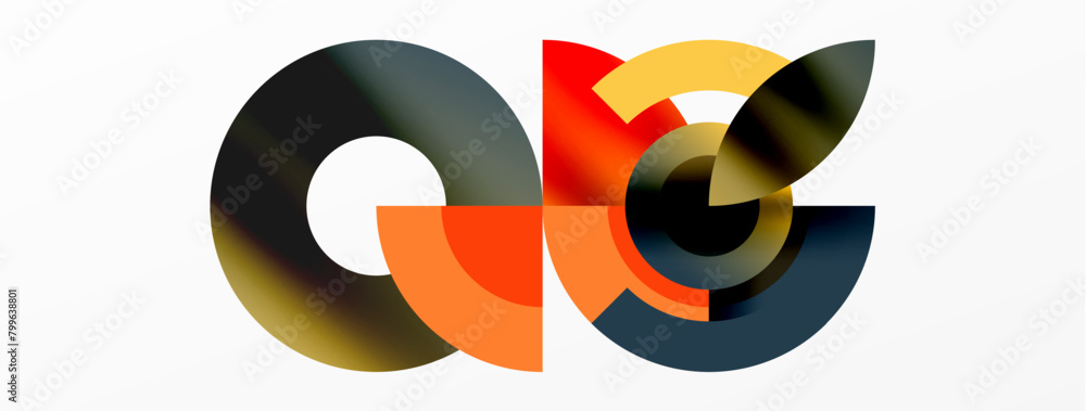 Aufkleber a colorful logo with the letters a and g on a white background . high quality