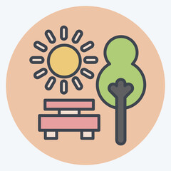 Icon Park. related to Navigation symbol. color mate style. simple design illustration