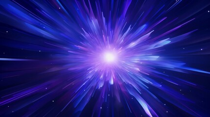 Galactic shockwave design with starburst effect in deep purples and blues, ideal for space exploration themes or astronomy projects,