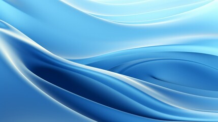 Obraz premium Abstract shockwave with smooth waves in a cool blue palette, suitable for aquatic-themed projects or tranquil spa advertisements,