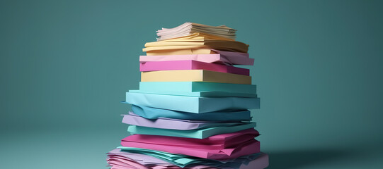 pile of colorful paper - Powered by Adobe