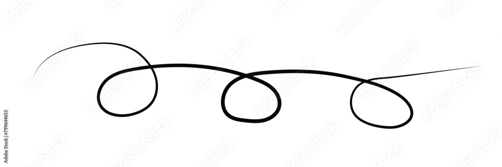Poster swoosh, swash underline stroke set.abstract wavy thin line. squiggle elements. vector isolated illus