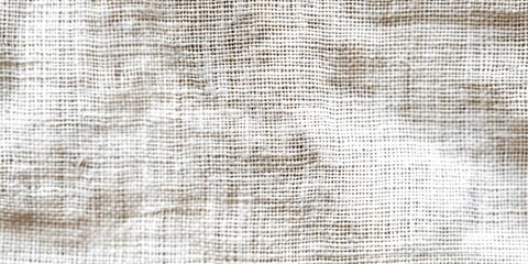Fototapeta premium Airy cloth material with textured, pure white weave design.