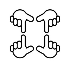 Finger icon Template