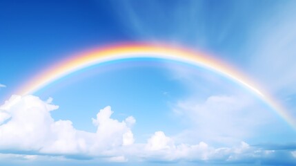 rainbow and clouds