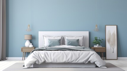 Fototapeta na wymiar interior of bedroom with bed