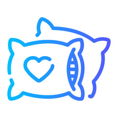 pillow Line Gradient Icon