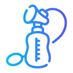 breast pump Line Gradient Icon