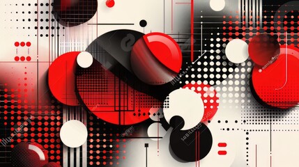 Obraz premium illustration of an background with circles