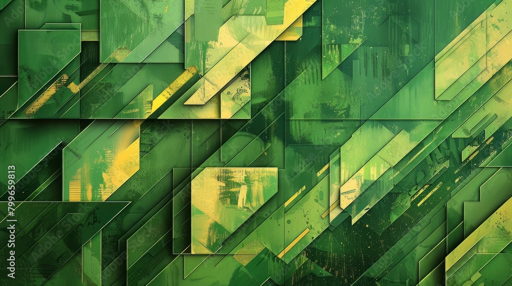 Wall mural abstract green background