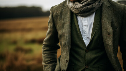 Menswear autumn winter clothing and tweed accessory collection in the English countryside, man fashion style, classic gentleman look inspiration