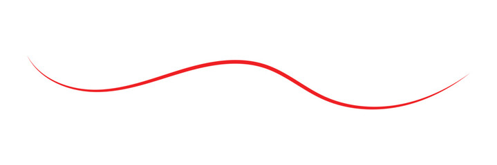 abstract background with red lines. Swoosh, swash underline stroke set .Abstract wavy thin line. Squiggle elements. Vector isolated illustration.eps10.