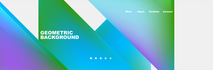 Obraz premium A visually striking display device showcasing a vibrant pattern of electric blue and magenta geometric shapes on a white background with symmetry and circles, ideal for macro photography