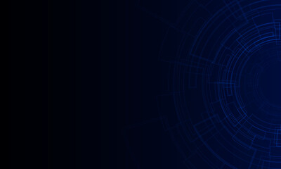 Abstract pixel technology Ai sci-fi artificial Intelligence concept machine deep learning futuristic digital for future on dark blue Hitech communication concept innovation background,  vector design