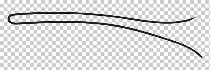 Hand drawn collection of curly swishes,  squiggle line design with transparent background, swashes, swoops. Calligraphy swirl. Quotes icons. Highlight text elements.eps10.