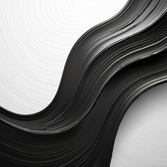 abstract background,A sweeping stroke of black paint texture the simplicity of a white background,