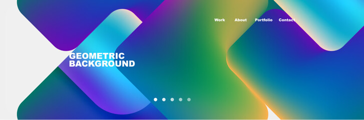 it is a geometric background with a rainbow of colors . High quality