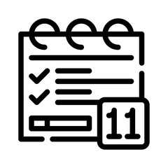 daily task line icon