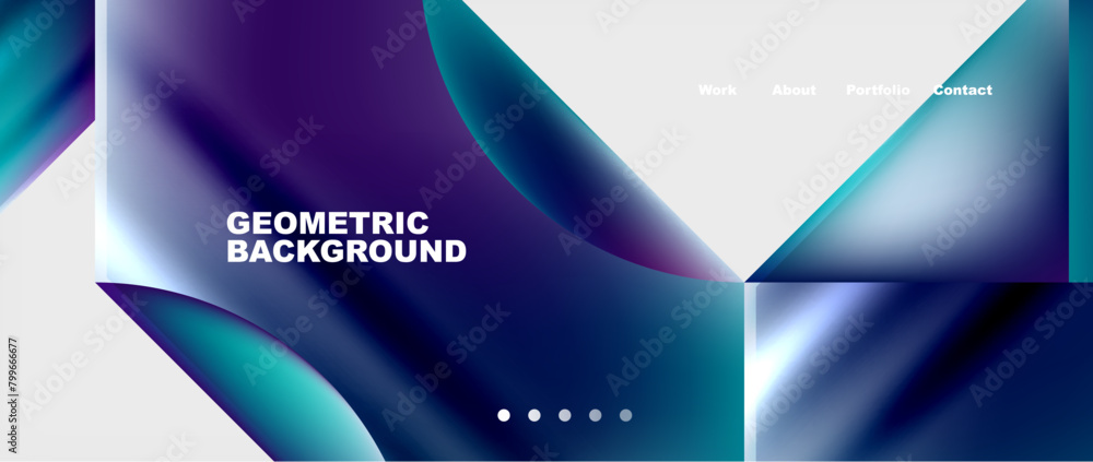 Poster an automotive design brand can use this geometric background with a sky blue and violet gradient. pe