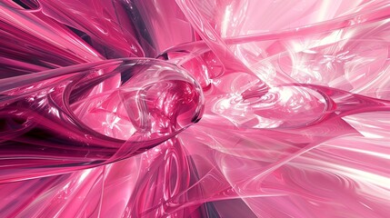 abstract image which resprents many questions in an abstract way, full pink environment background