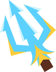 Blue Mouse Cursor Trident