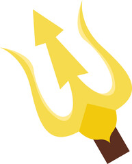 Gold Mouse Cursor Trident