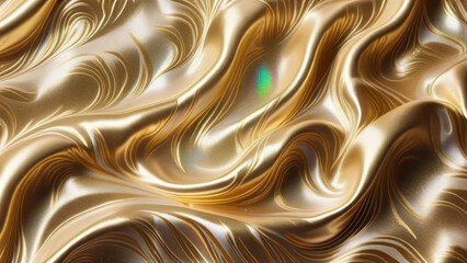 Satin with gold stripped zebra pattern