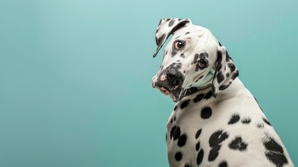 Elegant Dalmatian Dog with Spots Display
