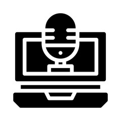 laptop glyph icon