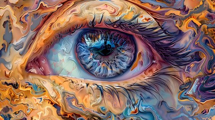 Captivating Iris Artwork Crafted with Cutting Edge Neural Network Technology Blending Art and Innovation for a Breathtaking Visual Experience