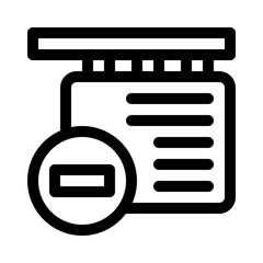 Obraz premium no parking line icon