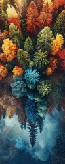 Craft a visually stunning panorama that explores the impact of colors on human psychology Use a diverse color palette to convey different emotions and feelings in a single design
